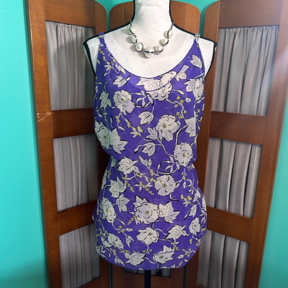 CAbi Purple Fitted Tank Top